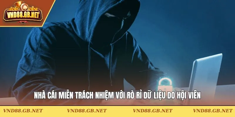 Nhà cái miễn trách nhiệm với rò rỉ dữ liệu do hội viên